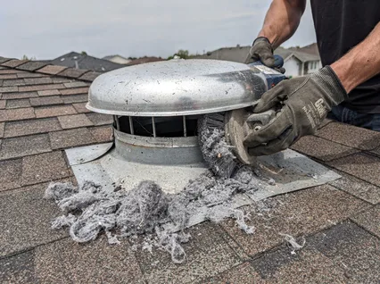 Cleaning Dryer Vent On Roof in Storrs