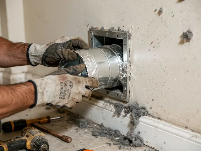 Professional dryer vent repair and installation by Storrs Dryer Vent Cleaning in Storrs